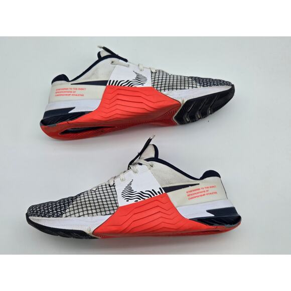 Nike Metcon 8 'White Crimson Obsidian' DO9328-101 | Mens s 13 - Picture 3 of 7